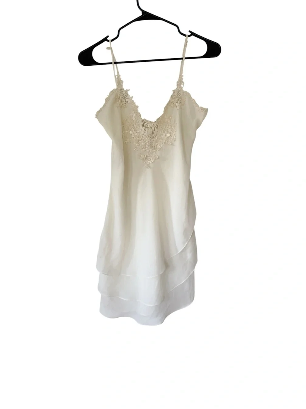 lingerie cacique Lace-Trim Ivory Slip Dress